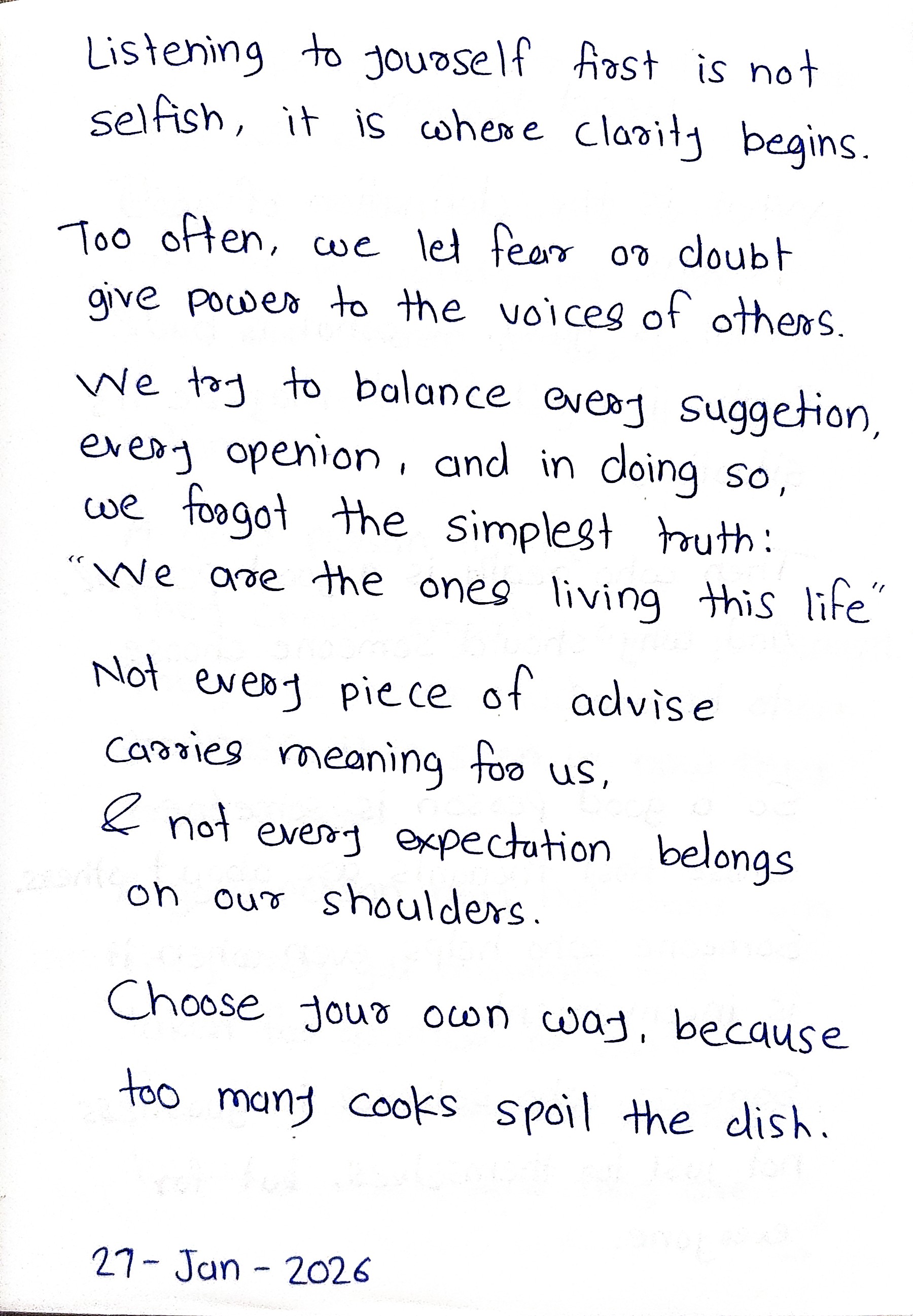 Diary page 2