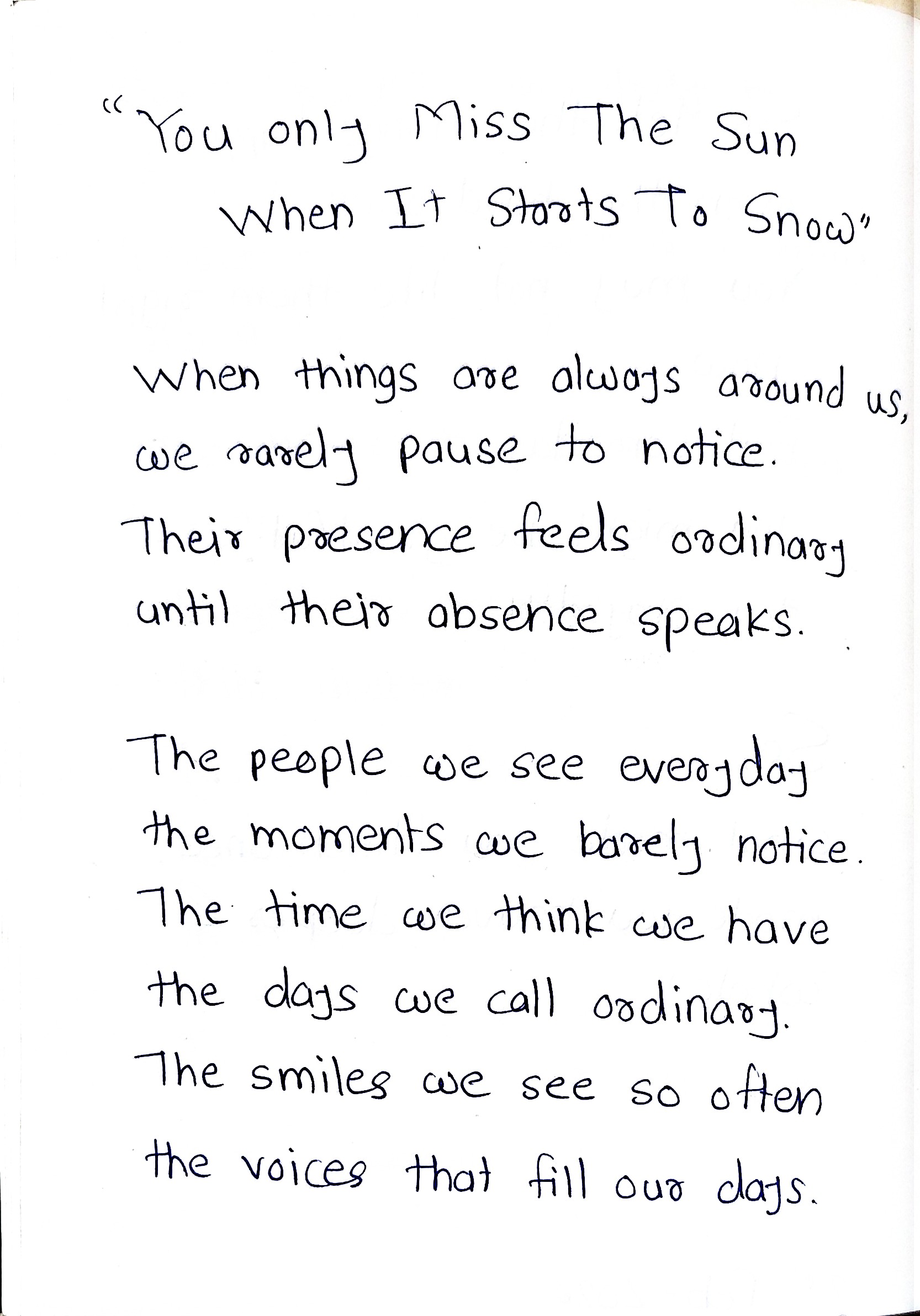 Diary page 1